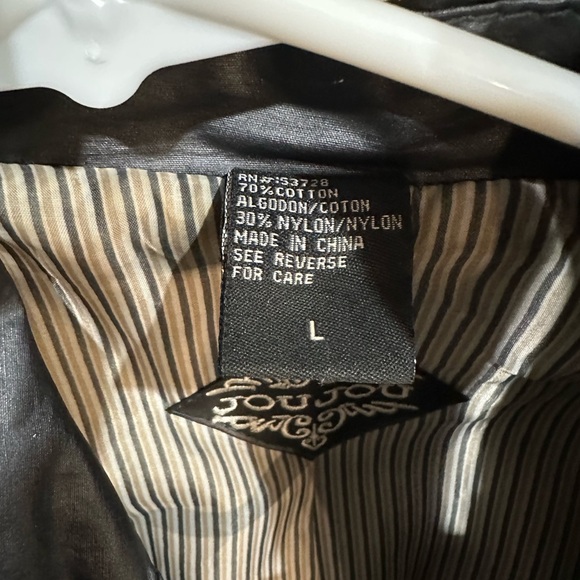 Rain/Trench coat style …with a bit of a denim style look to it - Picture 3 of 6